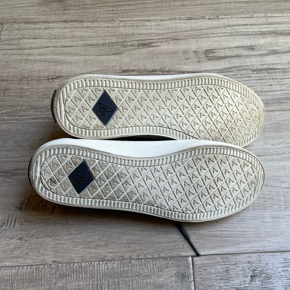 Sperry Top-Sider Canvas/Suede Ankle Height Boat Shoe/Sneaker Gray/Blue Size 6 - Picture 5 of 7